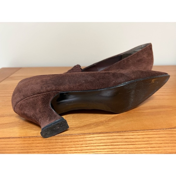 [Mootsies Tootsies Collection] Vintage Brown Suede Pumps - Picture 4 of 6